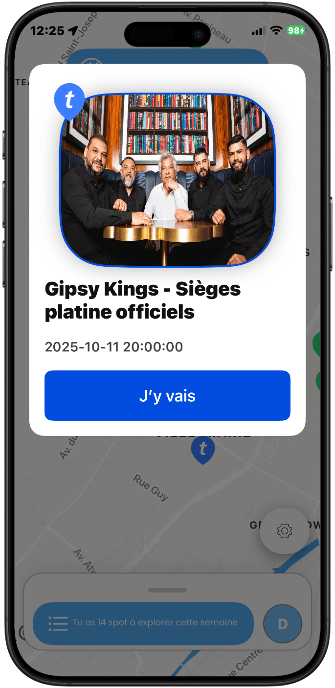 MySpot App - Découverte d'événements avec Ticketmaster